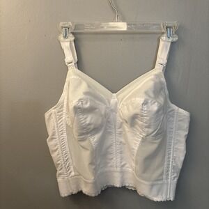 Exquisite Form Longline Posture Bra Lace‎ White Wire free 40B